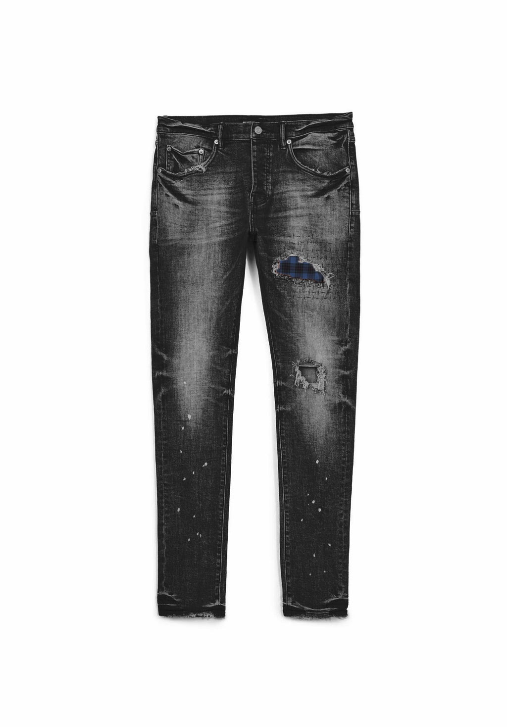 Purple Brand Skinny Plaid Patch