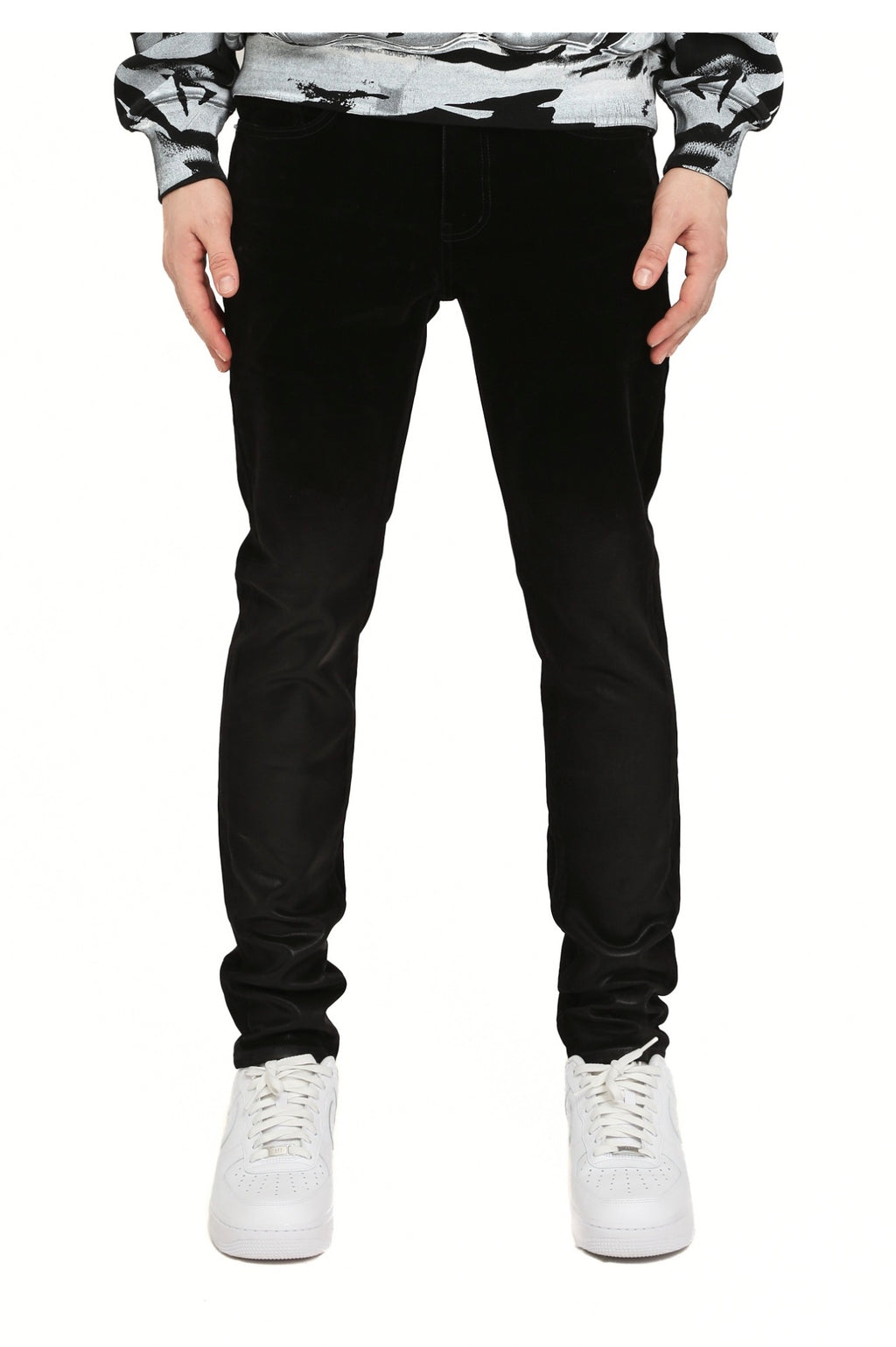 Purple Brand Skinny Flock Dipped