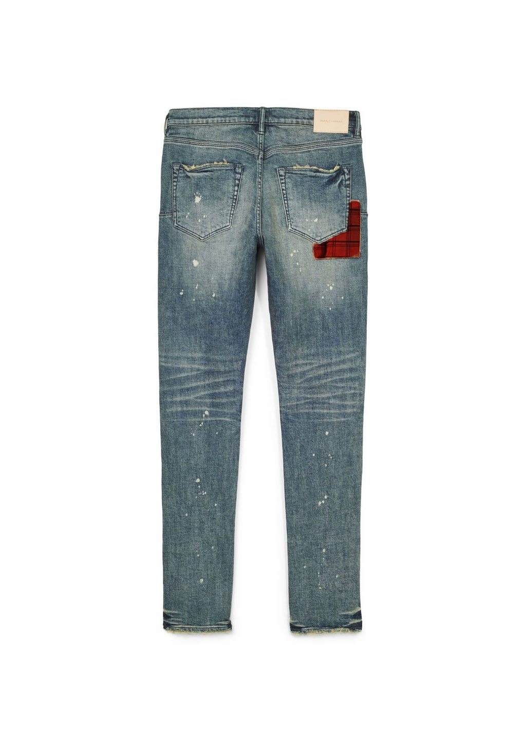 Purple Brand Skinny Plaid Patch