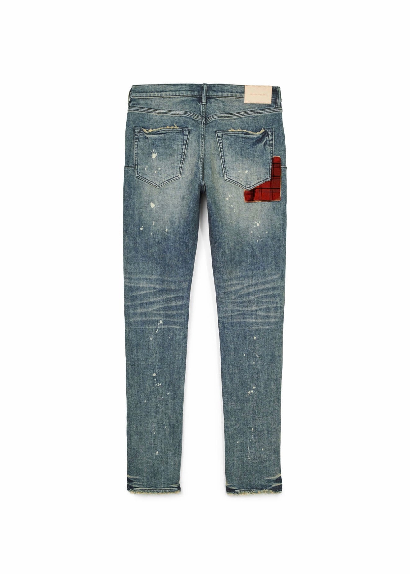 Purple Brand Skinny Plaid Patch