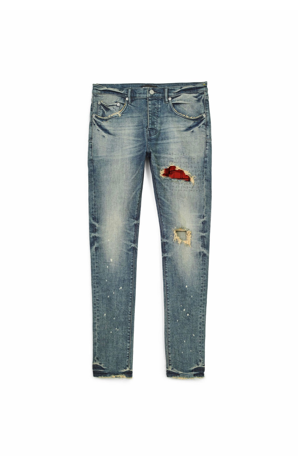 Purple Brand Skinny Plaid Patch