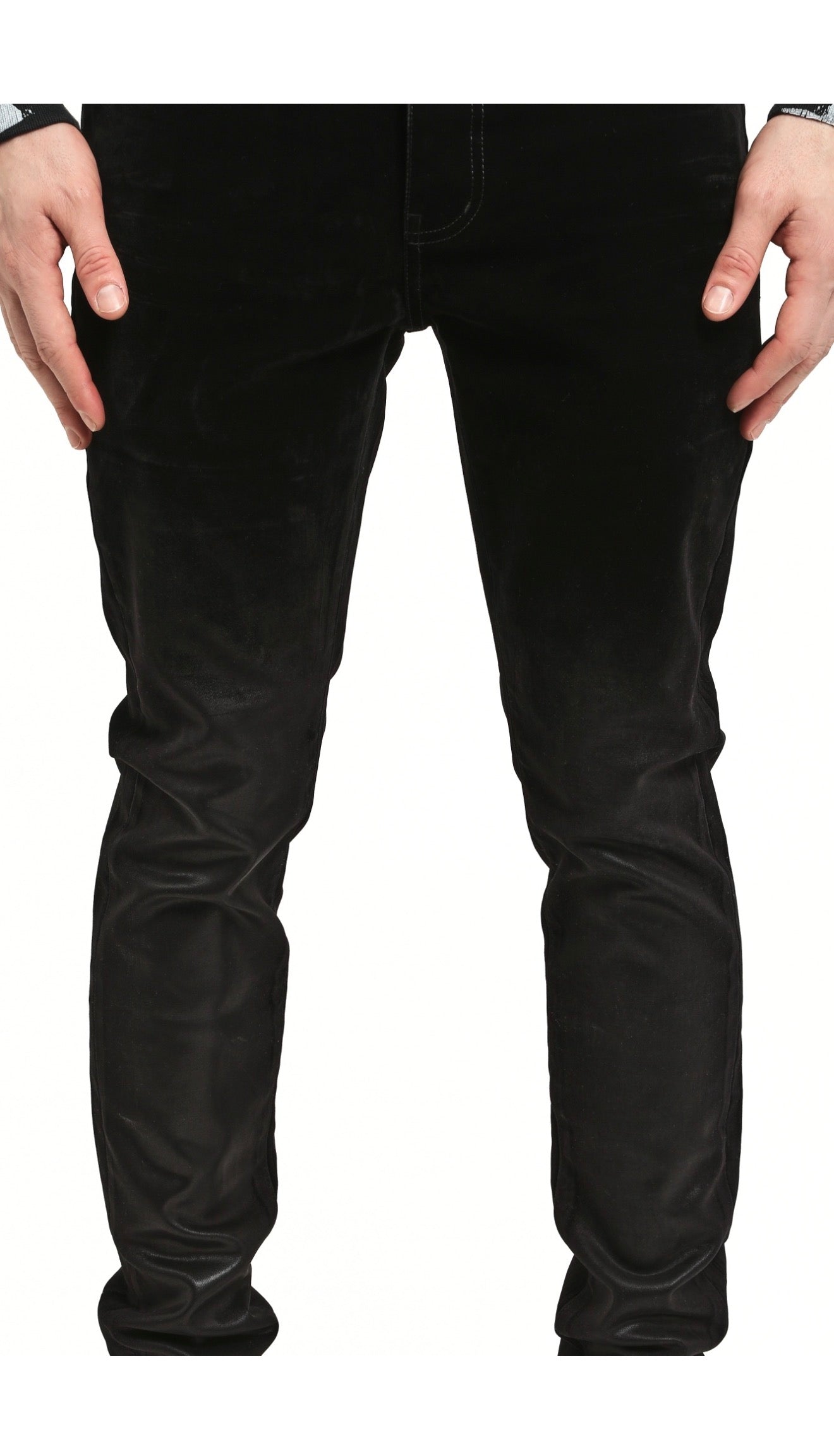 Purple Brand Skinny Flock Dipped