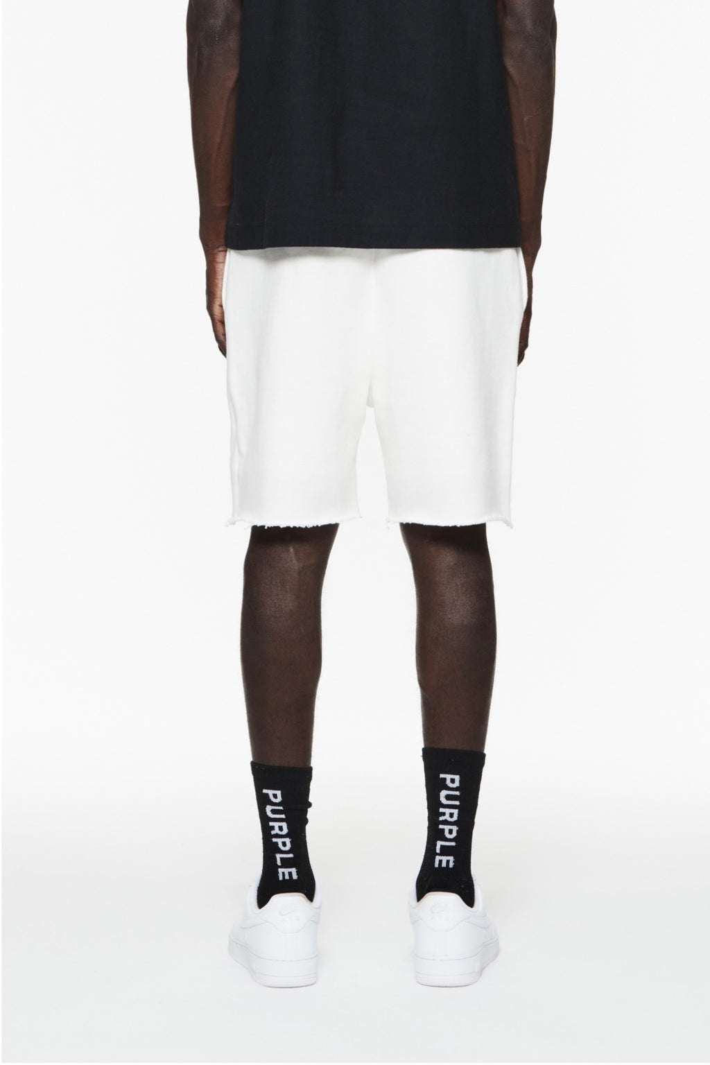 PURPLE LABEL FLEECE RAW HEM SHORT
