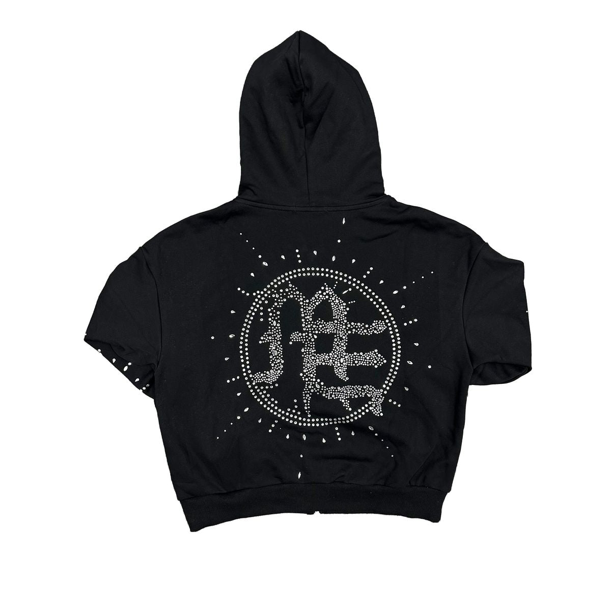 Mixed Emotions Eclipse’ Black Rhinestone Hoodie