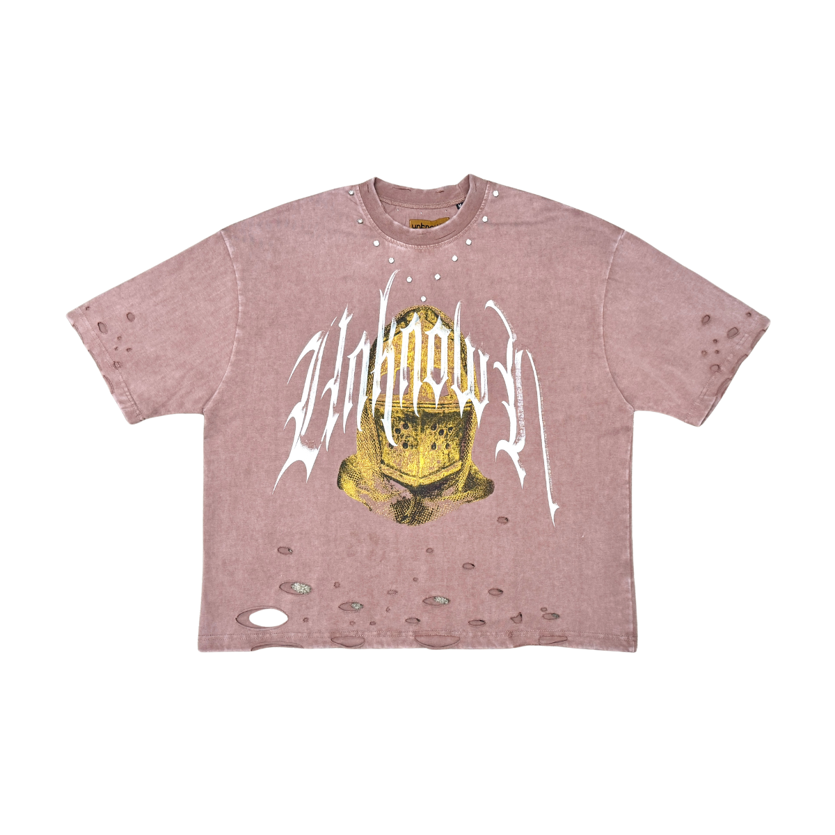 UNKNOWN Washed Effect Heavyweight cotton t-shirt, Embroidery Detail (Copy 3)