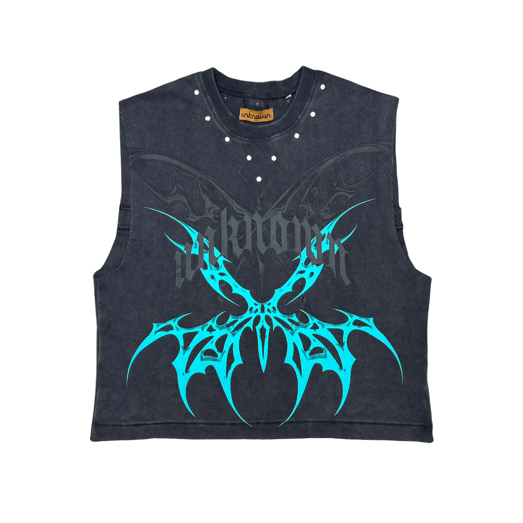UNKNOWN Washed Effect Heavyweight cotton t-shirt, Embroidery Detail (Copy 4)