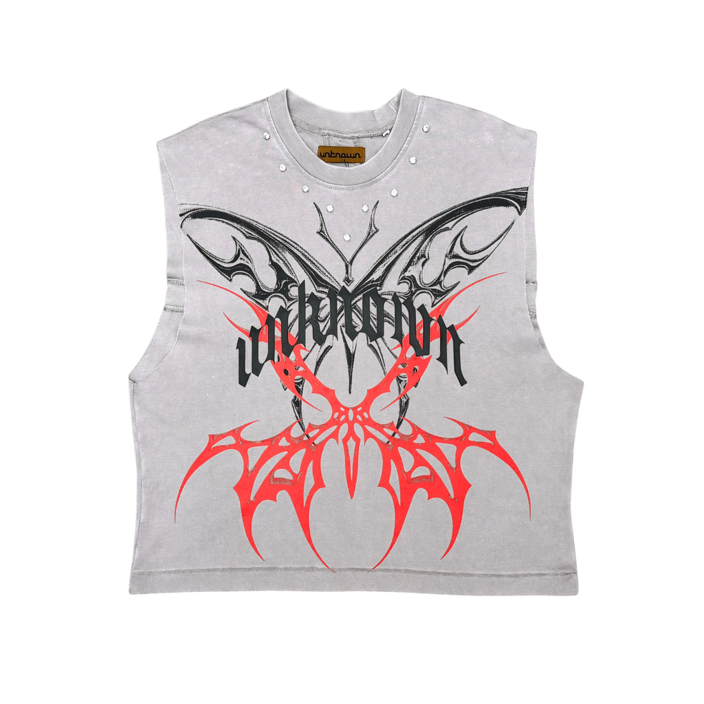 UNKNOWN Washed Effect Heavyweight cotton t-shirt, Embroidery Detail (Copy 5)