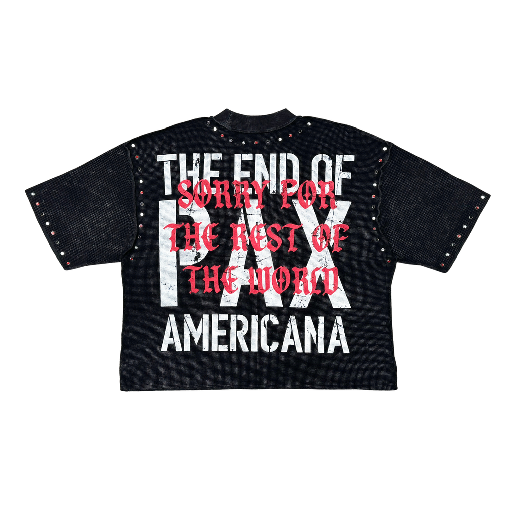 PRAYER HANDS WAFFLE TEE W/ RHINESTONE DETAIL