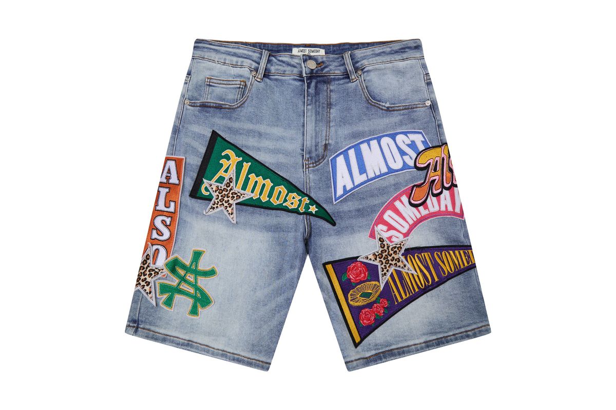 Almost sunday PENNANT DENIM SHORTS