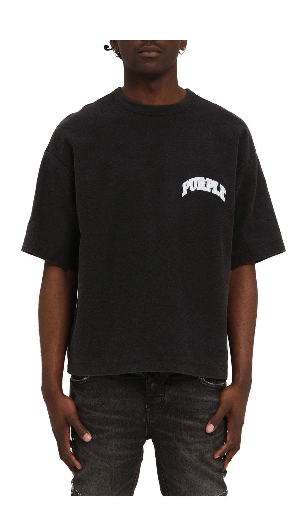 PURPLE BRAND HWT TEXTURED JERSEY SS