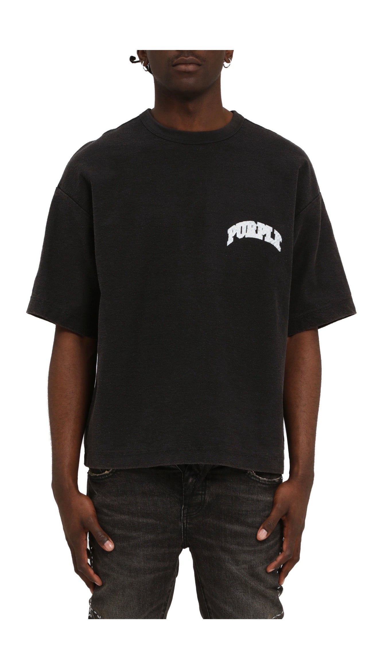 PURPLE BRAND HWT TEXTURED JERSEY SS