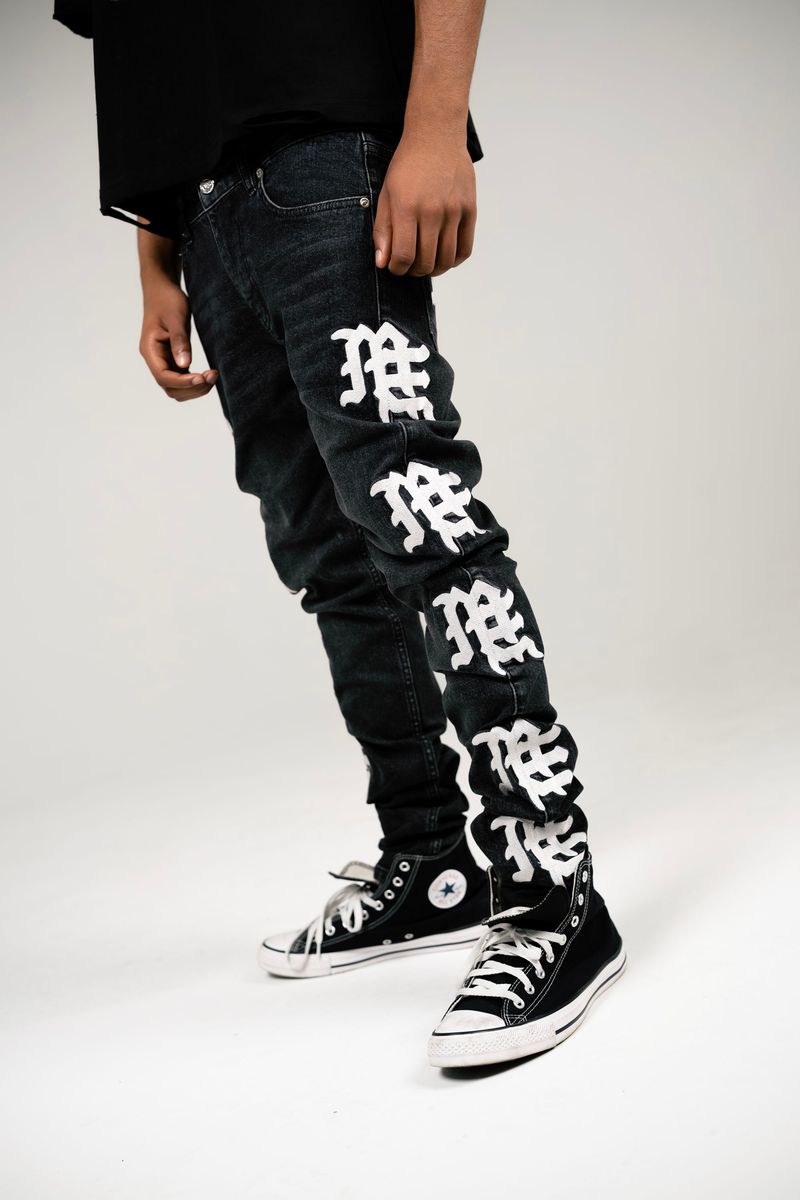 Monogram Denim BLACK Wash